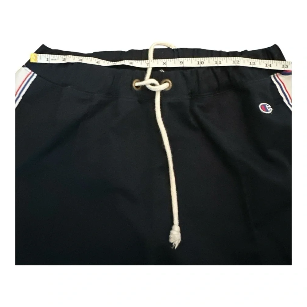 Champion Logo Tape Shorts Dark Navy - Red White Size XL – Athletic Fit